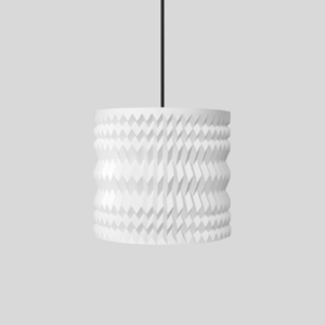 3D printana lampa Miuri - dizajn inspiriran Miura-ori tehnikom